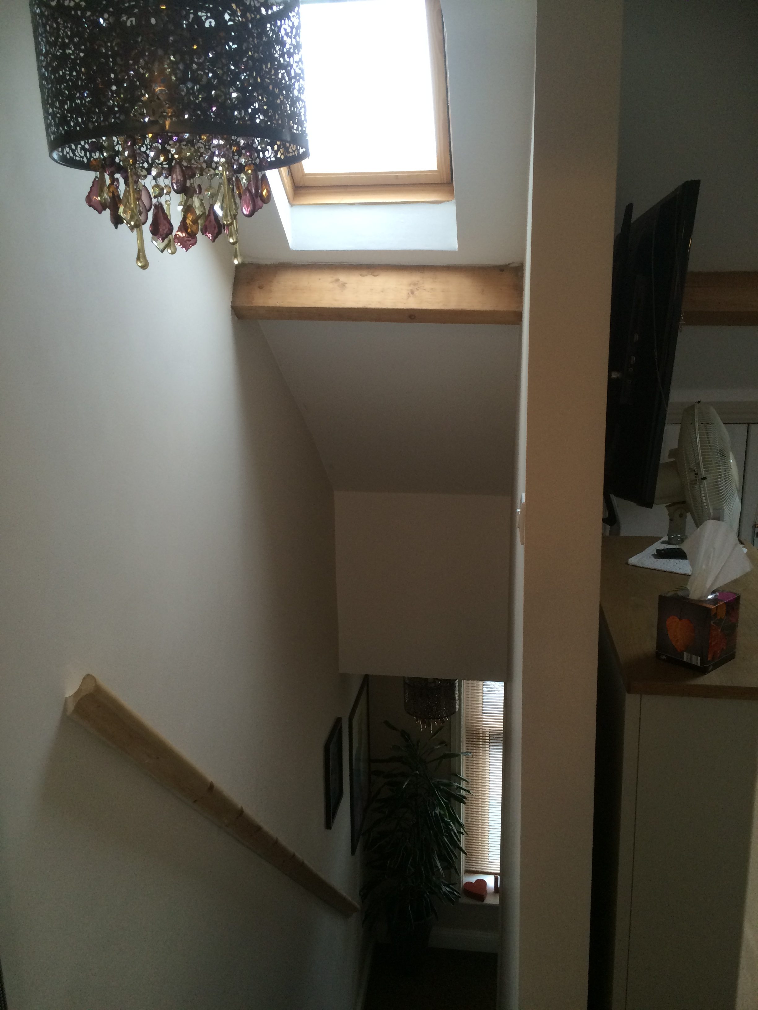 View of the stairs from loft conversion bedroom
