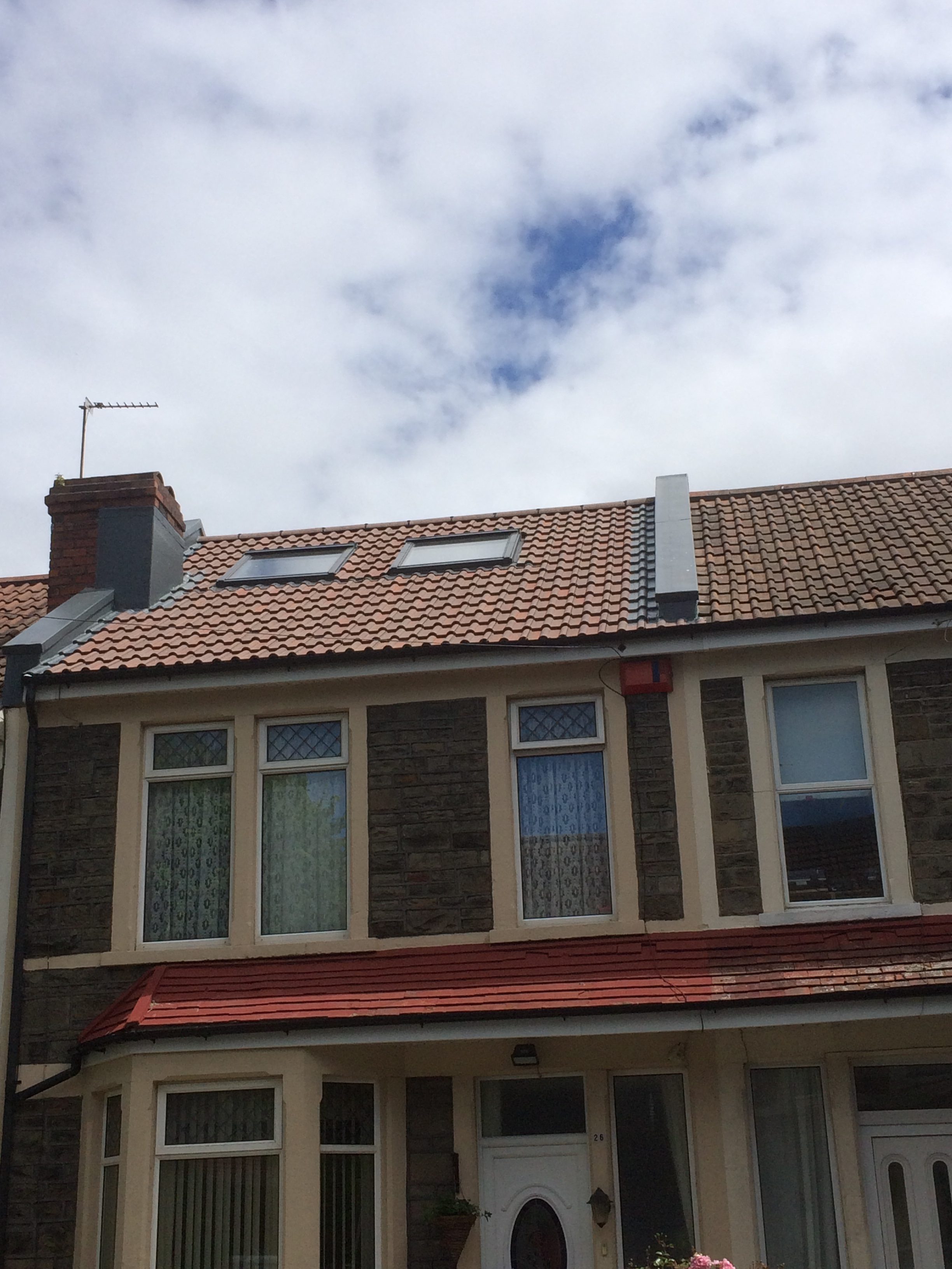 Outside view of top floor loft conversion 3